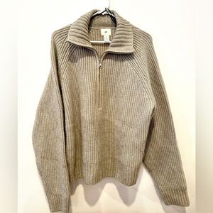 H&M Knit Half-Zip Sweater